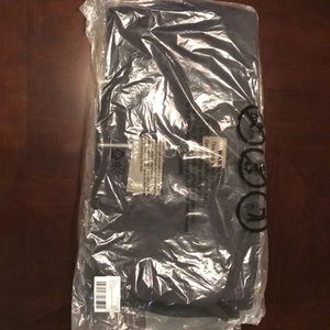 ASOS Bomber Jacket with Sleeve Zip in Navy